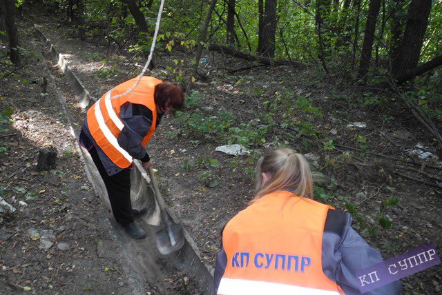 Чищення лотків Чищення лотків